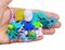Cute Charm Mix in Blue Green & Purple, 30 pieces, Flatback Resin and Acrylic Mix, Adorabilities